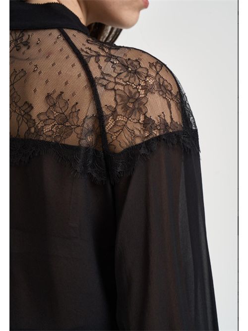 Camicia con inserti in pizzo Patrizia Pepe PATRIZIA PEPE | 8C0859-A692K103